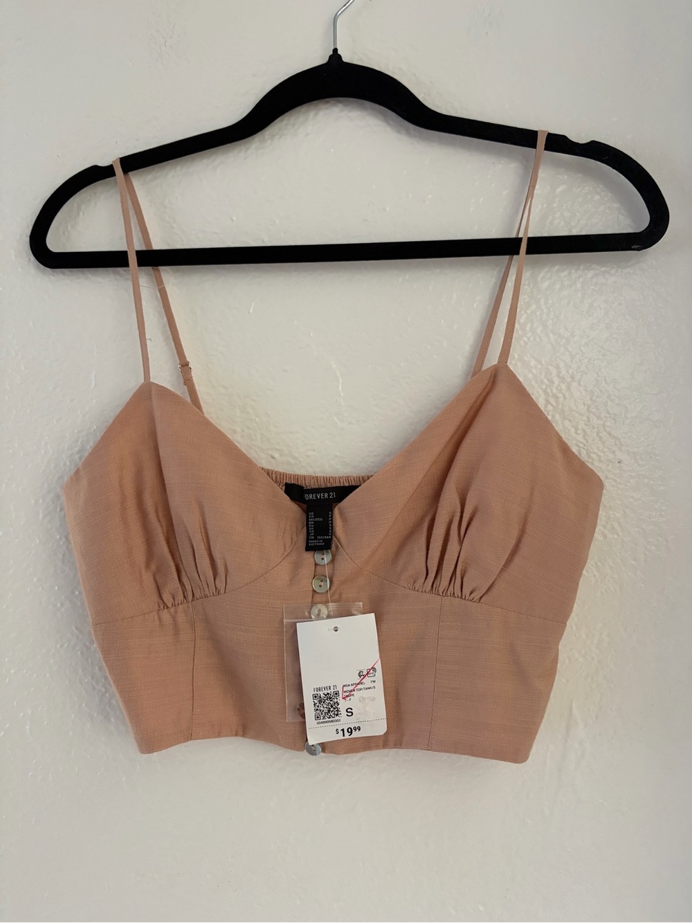 Forever 21 Beige Cropped Cami Top